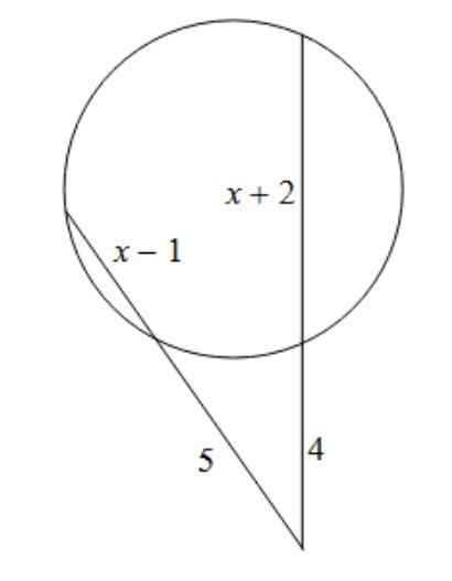 Solve for x. A. 1 B. 4 C. 7 D. 9-example-1