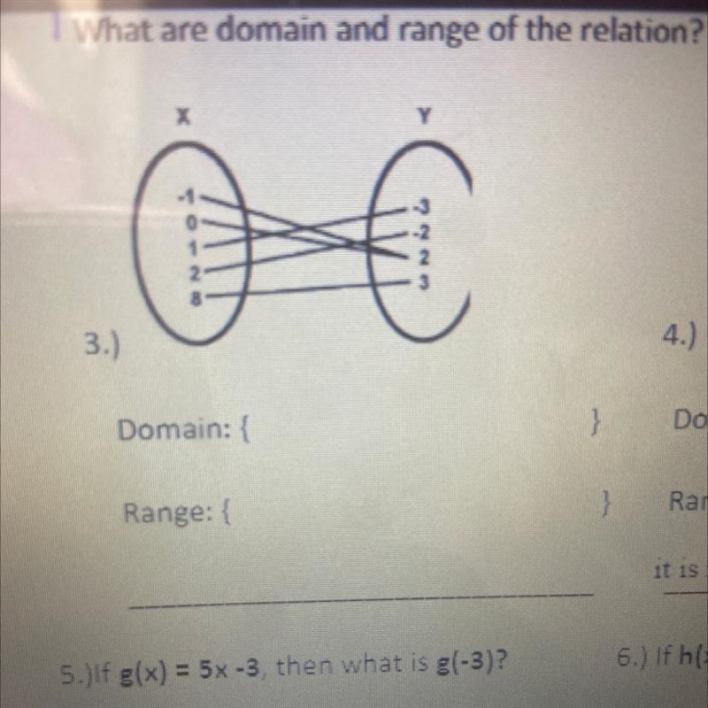 Can you please find the domain and range of the relation? And please explain if it-example-1