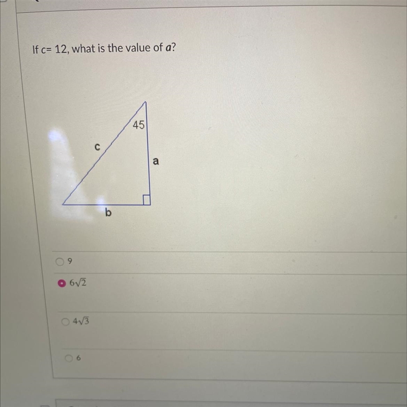 If c= 12, what is the value of a?-example-1