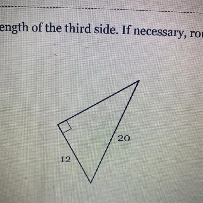 Pythagorean theorem round to nearest tenth .-example-1