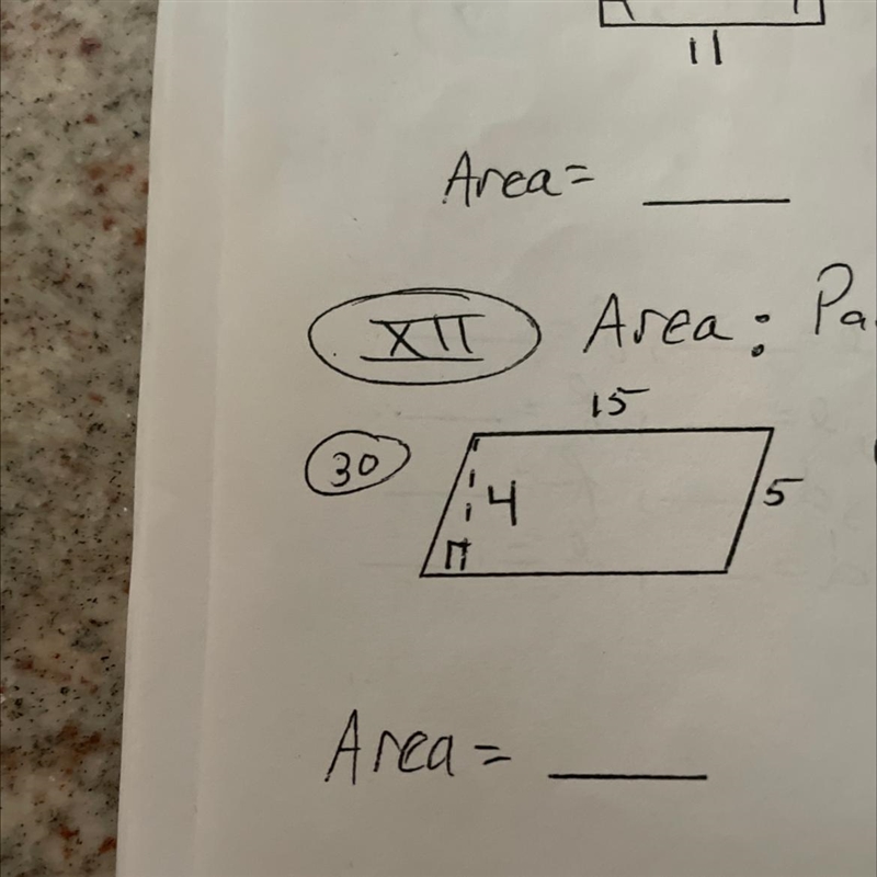 What is the area of the parallelogram shown-example-1