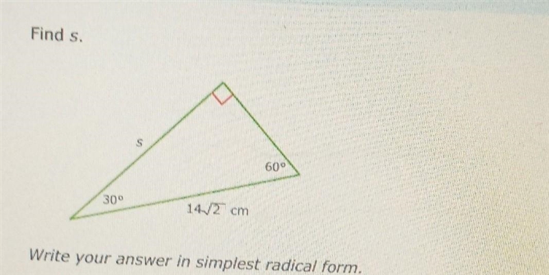 Write your answer in simplest radical form​-example-1