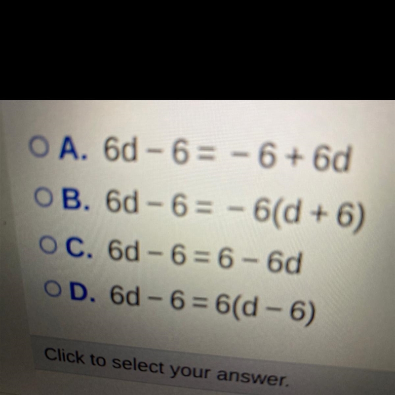 The distance in feet karina swims in a race is represented by 6d-6, where d is the-example-1