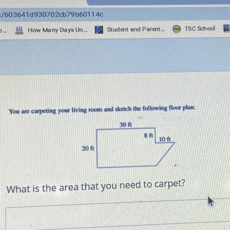 What is the area that you need carpet?-example-1