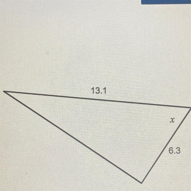 How to solve an angle in a triangle with two sides given-example-1