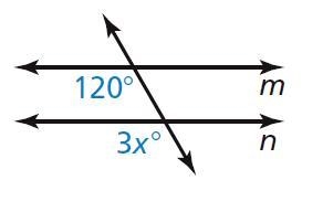 Find the value of x that makes m ∥ n.-example-1