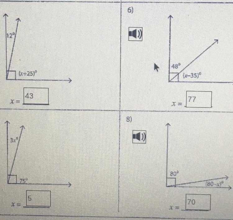 All these answers correct Look at picture Complementary angles-example-1