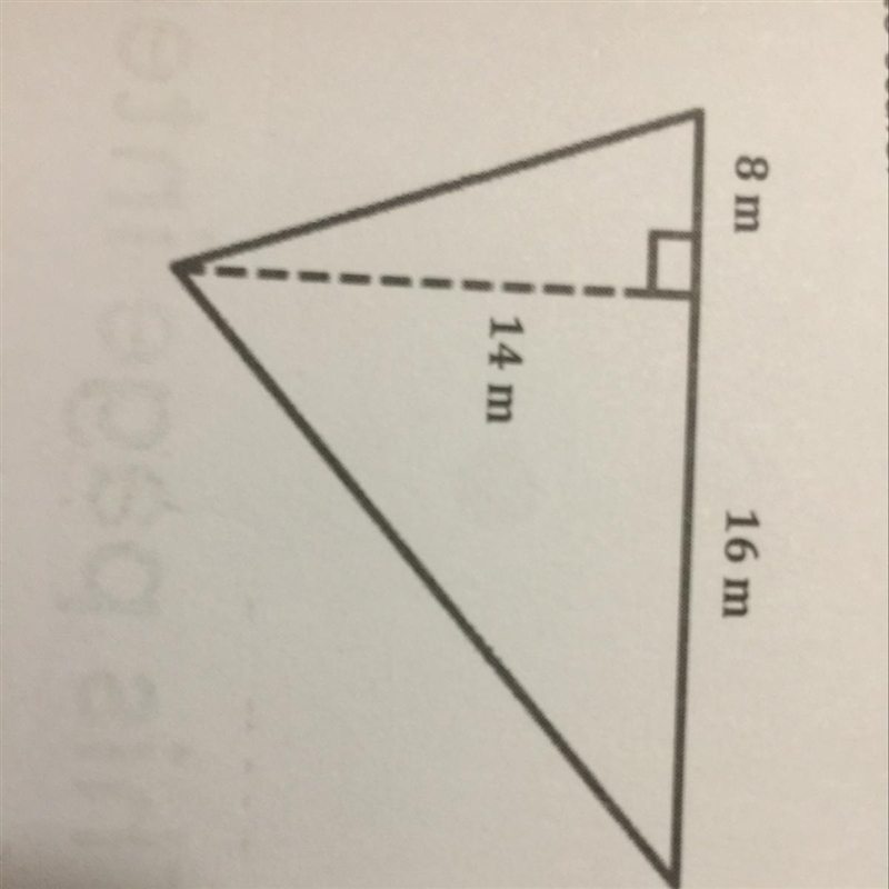 Calculate the area of each shape below. Figures are not drawn to scale.-example-1