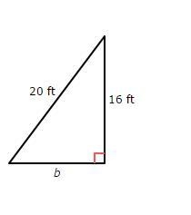 Find the value of b in the triangle below.-example-1