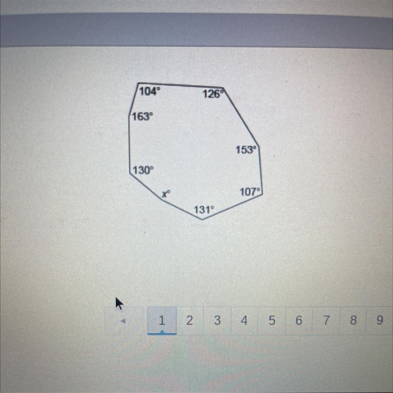 What is the value of x in this octagon? Enter your answer in the box.-example-1