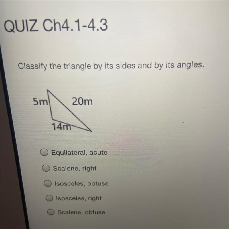 Classify the triangle by its sides and angles-example-1