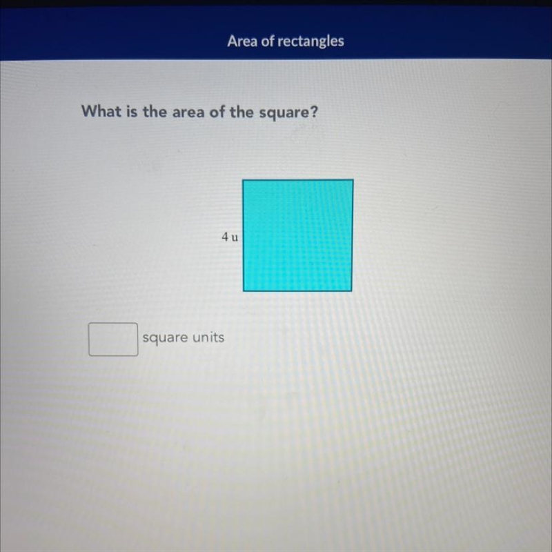 What is the area of the square?-example-1