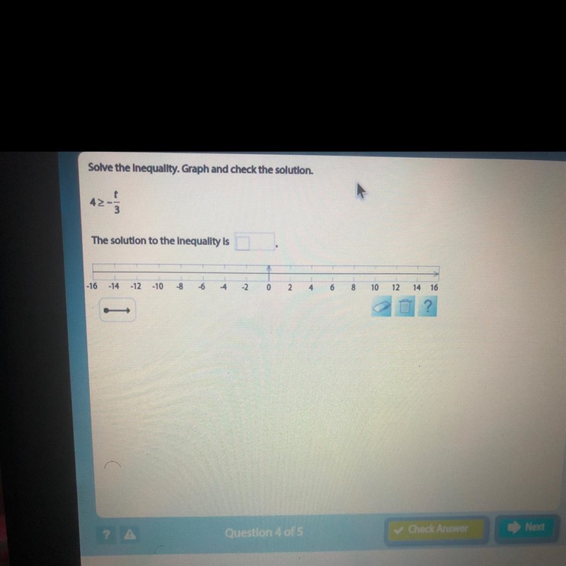 Solve the inequality. Graph the solution-example-1