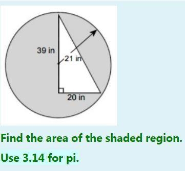 Help please Find the area of the shaded region. Use 3.14 for pi.-example-1