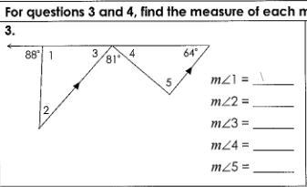 Find the measure of the missing angles. Help please-example-1