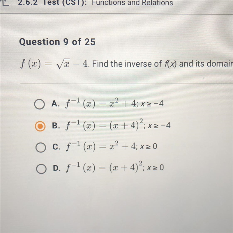 Find the inverse of f(x) and it’s domain-example-1