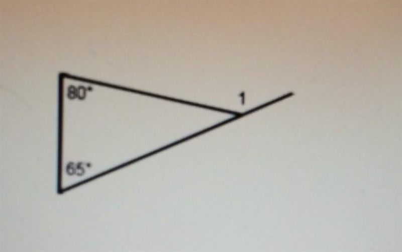 Find the measure of the exterior <1. ​-example-1