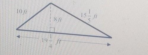 RUNNING OUT OF POINTS PLEASE!! Find the perimeter and area for the triangle. Be sure-example-1