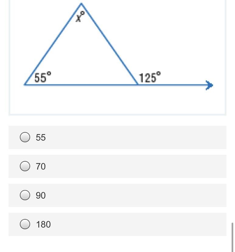 What’s the value of x in each triangle?-example-1