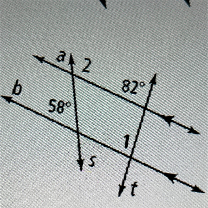 ￼i still need help finding angle 1 and 2-example-1