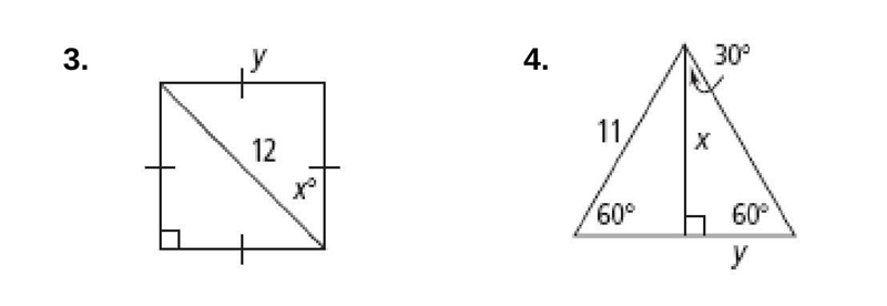 Find value of each variable! Express in simplest radical form!-example-1