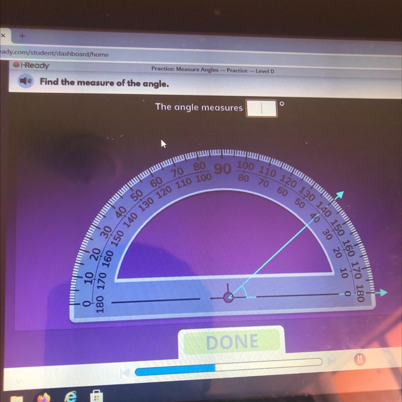 Find the measure of the angles-example-1