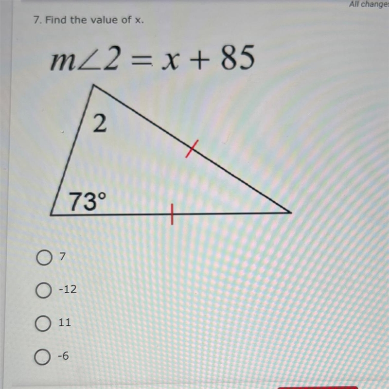 Find the value of X M<2 = x + 85-example-1