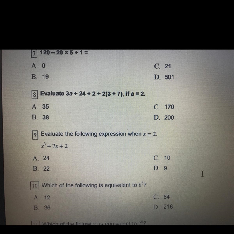 Can you help me on question nine please?!-example-1