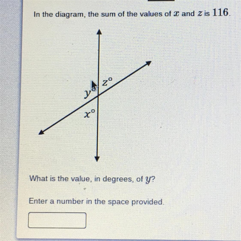 What is the value,in degree, of y-example-1