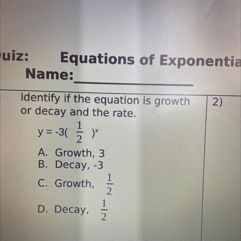 Identify if the equation is growth or decay and the rate.-example-1