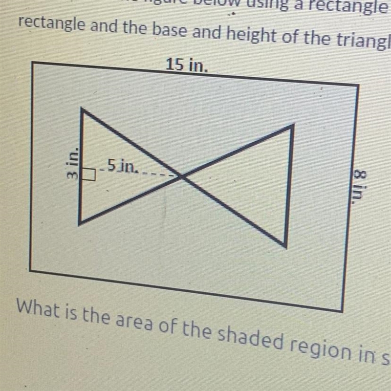 Sam created the figure below using a rectangle and two congruent triangles. The side-example-1