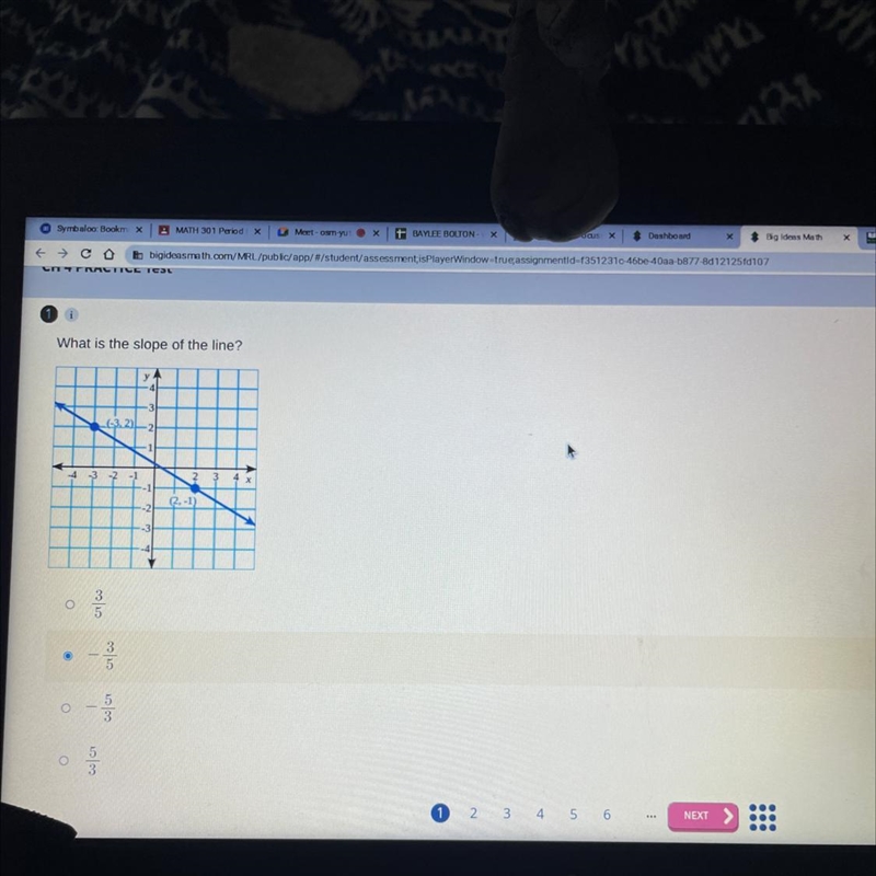 What is the slope of the line-example-1