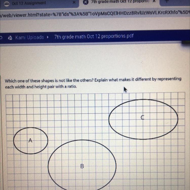 Which one of these shapes is not like the others? Explain what makes it deferent by-example-1