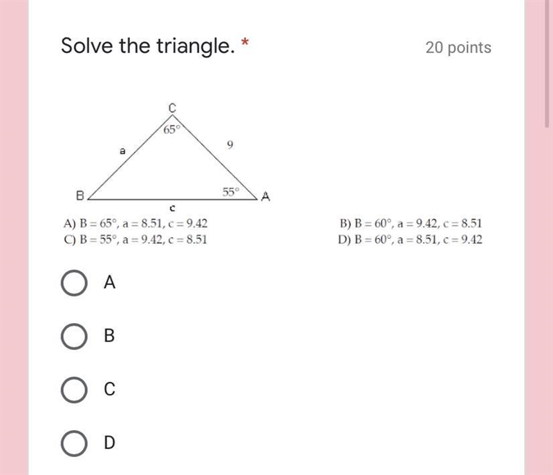 Solve the triangle please-example-1