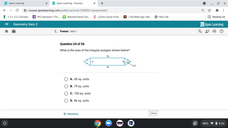 What is the area of the irregular polygon shown below?-example-1