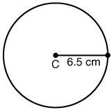 What is the diameter of C? 22 cm 3.25 cm 6.5 cm 13 cm-example-1