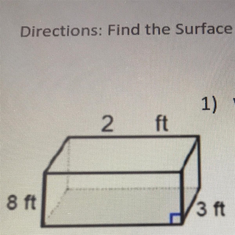 Directions: Find the Surface Area-example-1