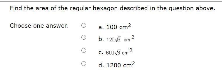 Please help ASAP 35 pts. Area of hexagon-example-2