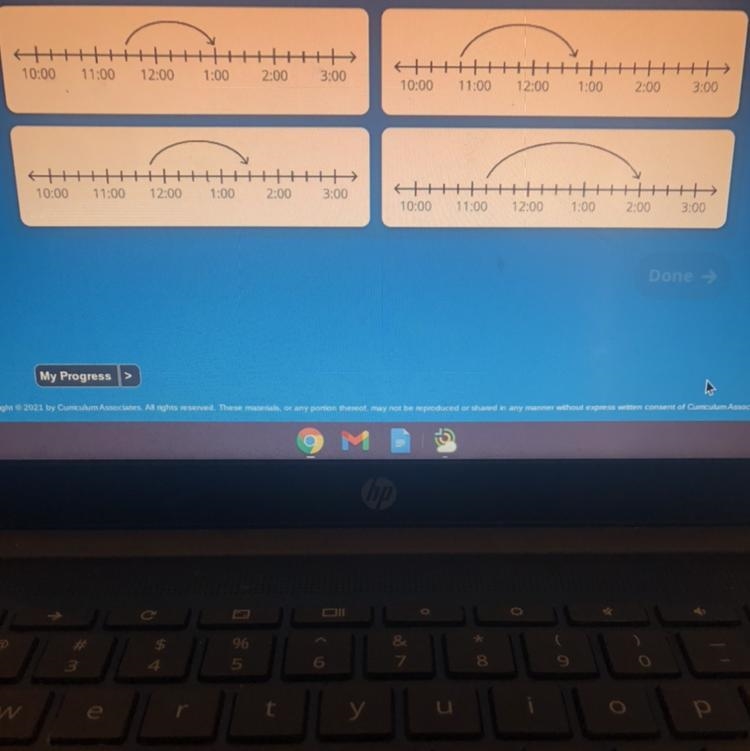 Antonio watches a movie that is 1 hour and 45 minutes long. Which number line could-example-1