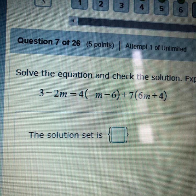 Solve The equation and check the solution expressed numbers as integers or simplified-example-1