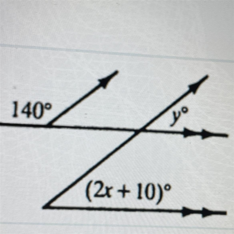 20 POINTS HELP!! Find the value of x and y-example-1