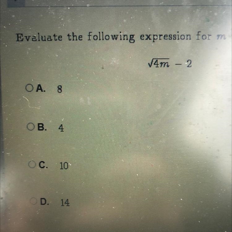 Evaluate the following expression for m=9-example-1