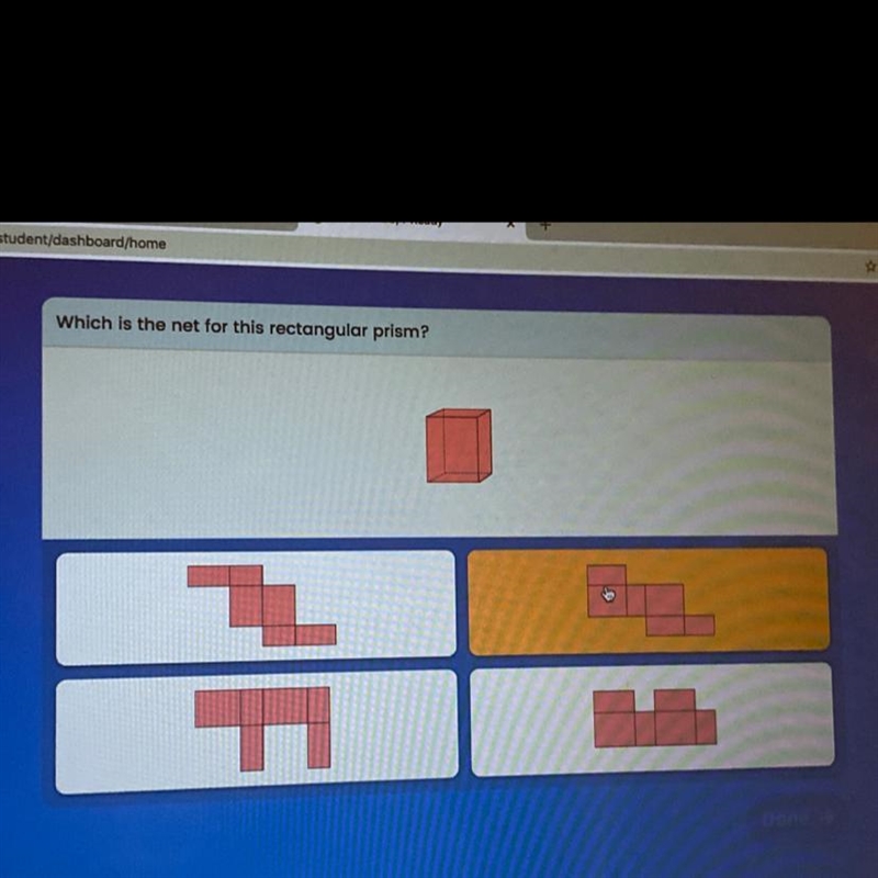 Which is the net for the rectangular prism?-example-1