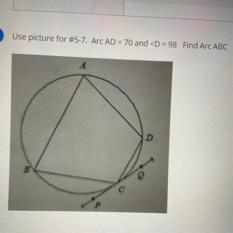 Find Arc ABC pls I need help-example-1