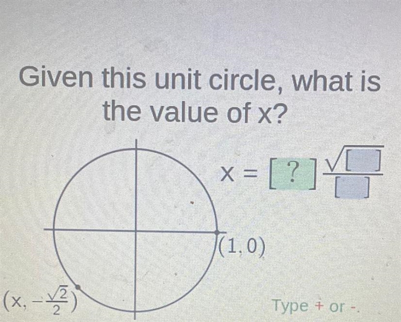 Given this unit circle-example-1