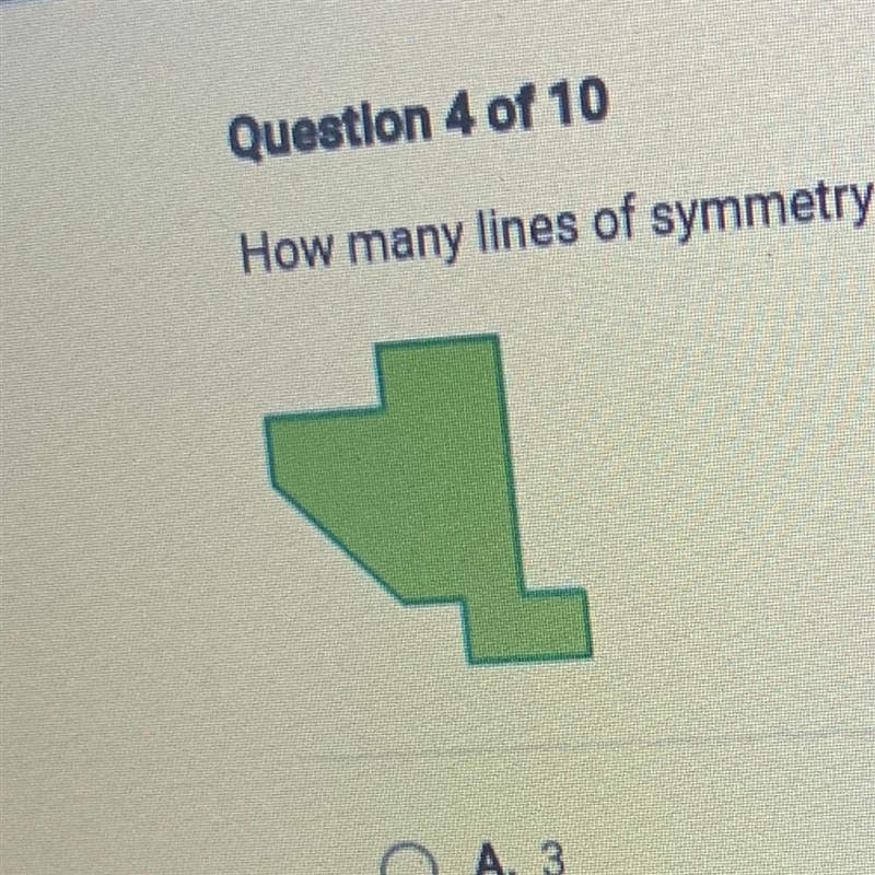 PLEASE HELP ASAP!! How many lines of symmetry are there in the object pictured above-example-1