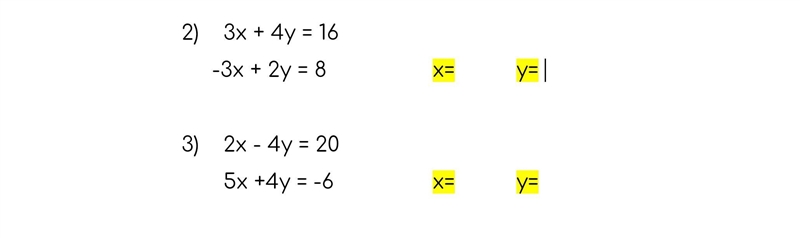 Find the x and y for numbers 2 and. 3 thank you-example-1