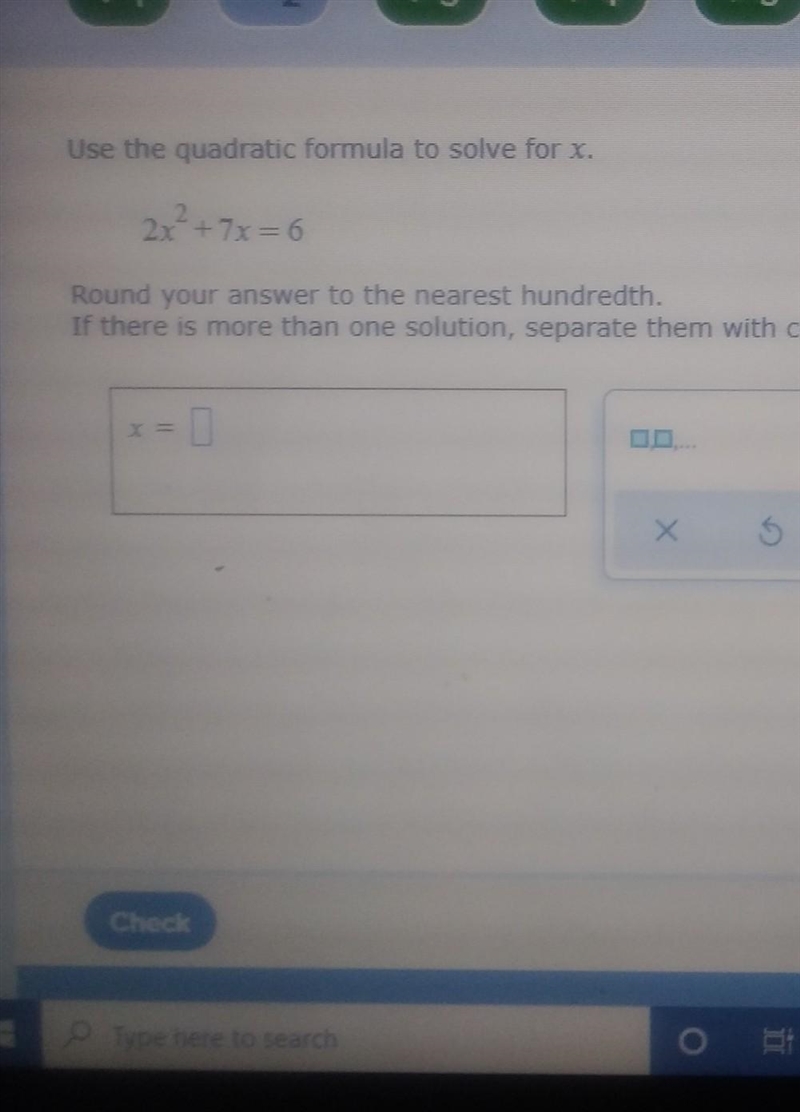 Help!! using quadratic formula round to the nearest hundred​-example-1