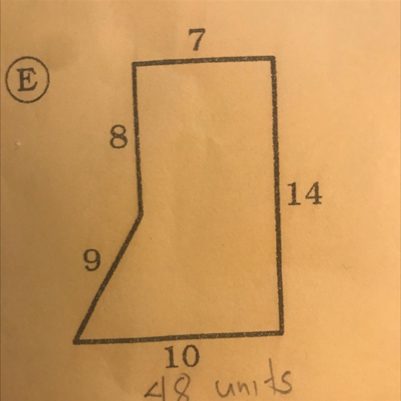 Find the area of each shape by decomposing it into smaller shapes, and combining their-example-1