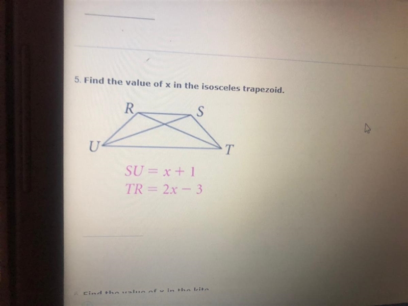 Find the value of x with the equation-example-1